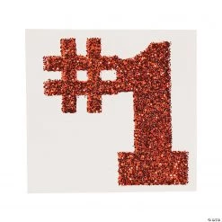 #1 Glitter Tattoo Stickers - 12 Pc.