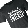 1st Grade Crew Adult's T-Shirt