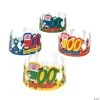 100th Day of School Crowns - 12 Pc.
