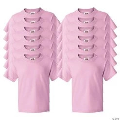 12 Pink Youth T-Shirts