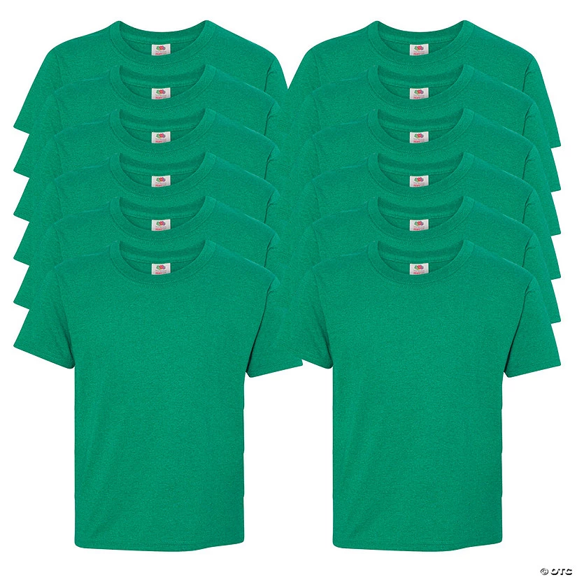 12 Retro Heather Green Youth T-Shirts 1 12 Retro Heather Green Youth T-Shirts