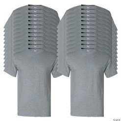 24 Gray Adult's T-Shirts
