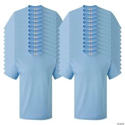 24 Light Blue Adult's T-Shirts