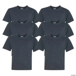 6 Black Youth T-Shirts