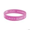 7.25" Bulk Purple Laser Tag Party Silicone Bracelets - 100 Pc.