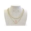 A Blonde and Her Bag Jewelry - Valentine Necklace And Earrings Set