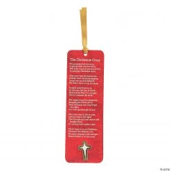 A Christmas Cross Pin on Bookmarks - 12 Pc.
