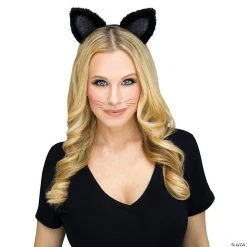 Adult Black Cat Headband
