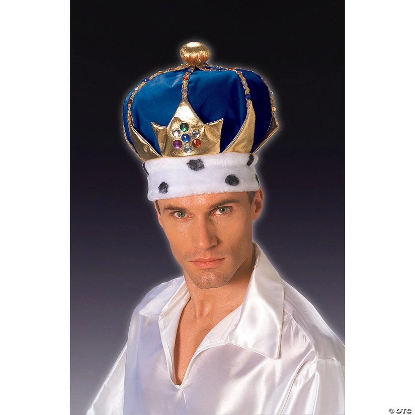 Adult Royal King's Crown - Blue 1 Adult Royal King's Crown - Blue