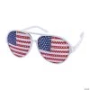 Adult’s Aviator American Flag Pinhole Glasses - 12 Pc.