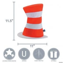 Adult’s Dr. Seuss™ The Cat In The Hat™ Stovepipe Hat -Apparel & Accessories Sales adult s dr seuss the cat in the hat stovepipe hat13941766 a02