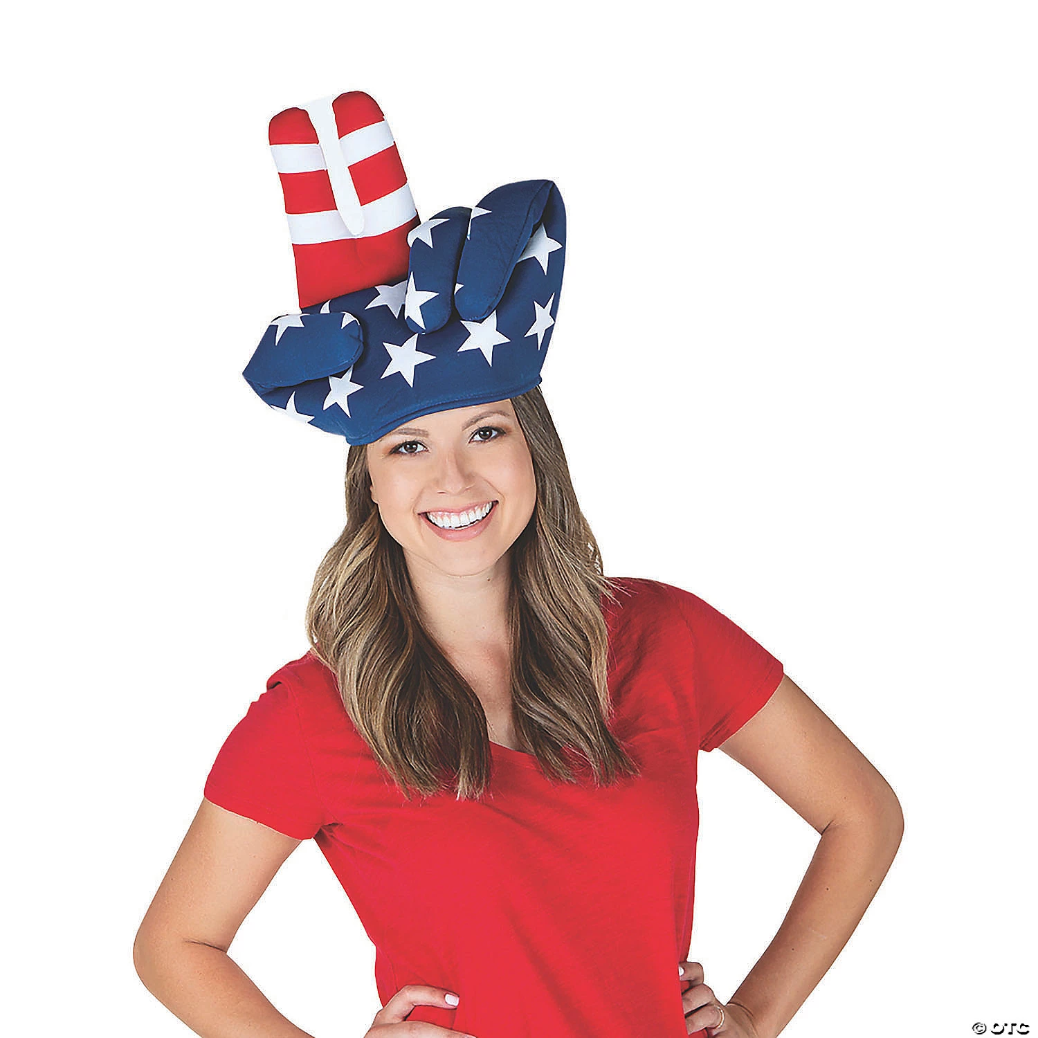 Adult’s Patriotic Peace Sign Hat 2 Adult’s Patriotic Peace Sign Hat - Image 2