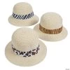 Adult’s Pith Helmets with Animal Print Band - 12 Pc.