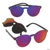 Adult's Round Mirrored Sunglasses - 6 Pc.