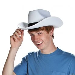 Cowboy Hat -Apparel & Accessories Sales adults white cowboy hat13605899 a02