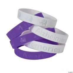Alzheimer’s Awareness Silicone Bracelets