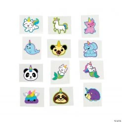 Anicorn Temporary Tattoos - 72 Pc.