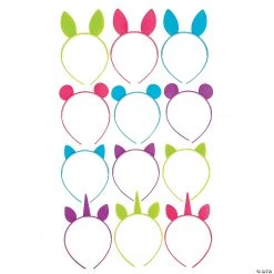 Animal Ear Headband Assortment - 12 Pc.