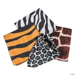 Animal Print Bandanas - 12 Pc.