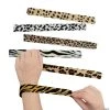 Animal Print Slap Bracelets - 12 Pc.