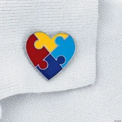 Autism Awareness Pins - 12 Pc. -Apparel & Accessories Sales autism awareness pins 12 pc 13630536 a01