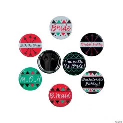Bachelorette Party Buttons - 12 Pc.