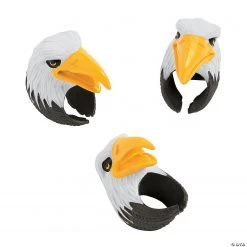 Bald Eagle Finger Puppet Rings - 12 Pc.