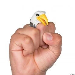 Bald Eagle Finger Puppet Rings - 12 Pc. -Apparel & Accessories Sales bald eagle finger puppet rings 12 pc 13767793 a02