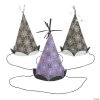 Basic Boo Halloween Cone Party Hats - 6 Pc.