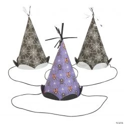 Basic Boo Halloween Cone Party Hats - 6 Pc.