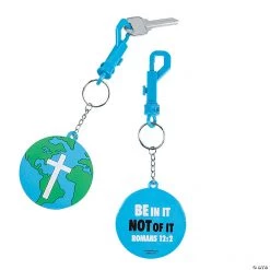 Be In It Not Of It Religious Backpack Clip Keychains - 12 Pc.
