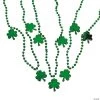 Bead Necklaces with Shamrock - 24 Pc.