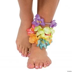 Beaded Lei Anklets- 12 Pc. -Apparel & Accessories Sales beaded lei anklets 12 pc 34 2057 a01