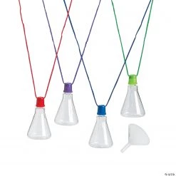 Beaker Sand Art Bottle Necklaces - 12 Pc.