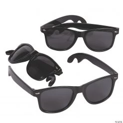 Black Nomad Bottle Opener Sunglasses - 6 Pc.
