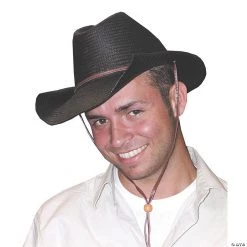 Black Rolled Cowboy Hat