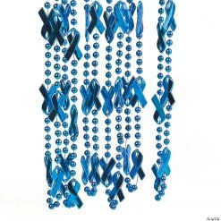 Awareness Ribbon Bead Necklaces - 24 Pc.