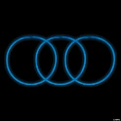 Blue Glow Plastic Necklaces - 50 Pc.