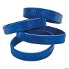 Awareness Ribbon Sayings Rubber Bracelets - 24 Pc.