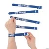 Team Spirit Whistle Slap Bracelets - 6 Pc.