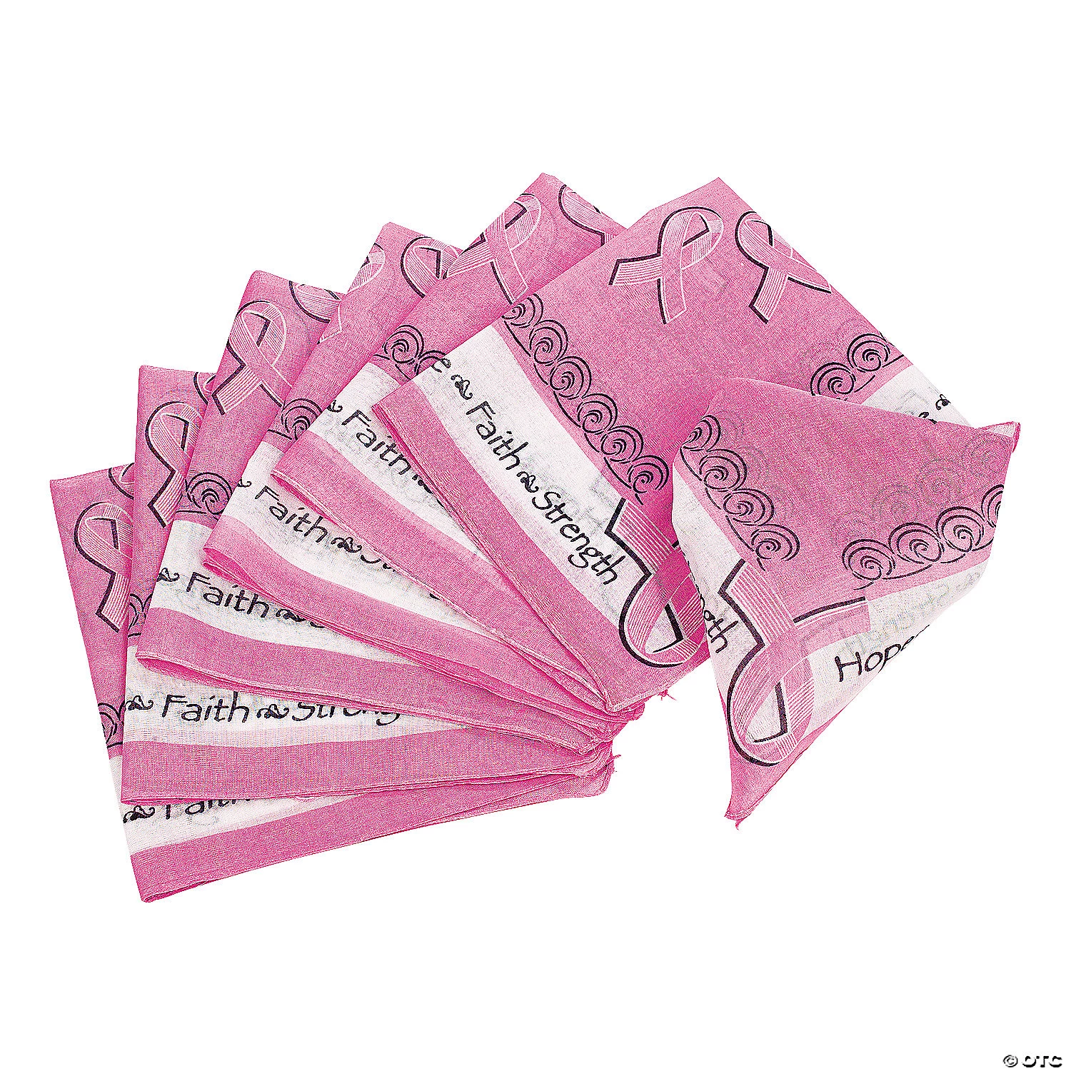 Breast Cancer Awareness Bandanas - 12 Pc. 3 Breast Cancer Awareness Bandanas - 12 Pc. - Image 3