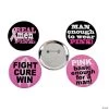 Breast Cancer Awareness Buttons For Men - 24 Pc.