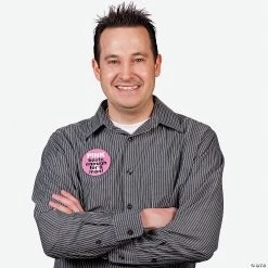 Breast Cancer Awareness Buttons For Men - 24 Pc. -Apparel & Accessories Sales breast cancer awareness buttons for men 24 pc 24 2328 a02