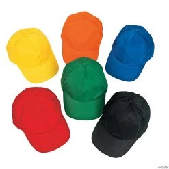 Bright Baseball Caps - 12 Pc.