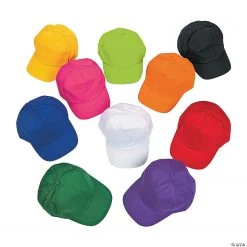 Bulk Bright Baseball Cap Assortment - 50 Pc.