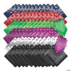 Bulk Color Bandanas - 72 Pc.