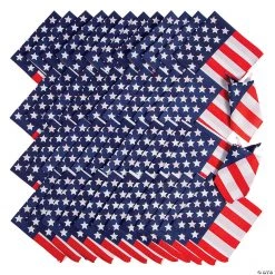 Bulk Flag Print Bandanas - 108 Pc.