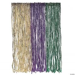 Bulk Parade Mardi Gras Bead Necklaces - 144 Pc.