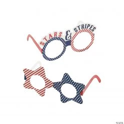 Bulk Patriotic Paper Glasses - 48 Pc.