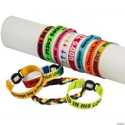 Bulk Religious Friendship Bracelet Assortment - 150 Pc.